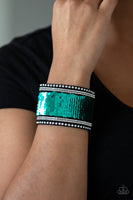 Paparazzi MERMAIDS Have More Fun - Green Wrap Bracelet