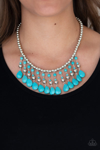 Paparazzi Rural Revival - Blue Necklace