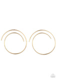 Paparazzi Vogue Vortex - Gold Post Earrings