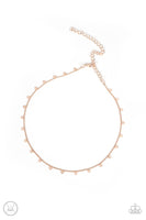 Paparazzi Cupids Cutest Valentine - Rose Gold Choker Necklace