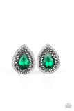 Paparazzi Debutante Debut - Green Clip-On Earrings