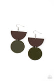 Paparazzi Beach Bistro - Green Earrings