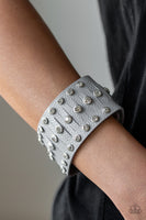 Paparazzi Now Taking The Stage - Silver Wrap Bracelet