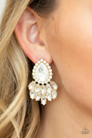 Paparazzi A Breath of Fresh HEIR - Gold Post Earrings