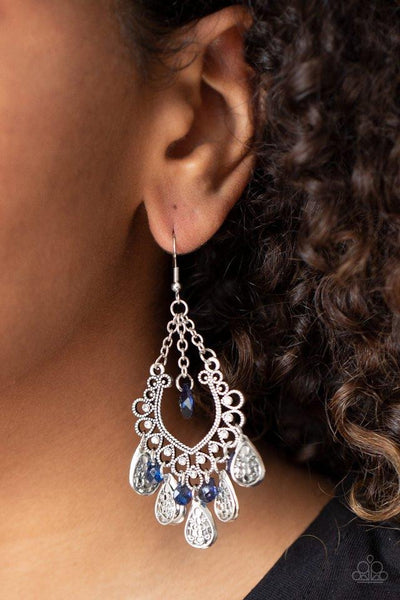 Paparazzi Musical Gardens - Blue Earrings