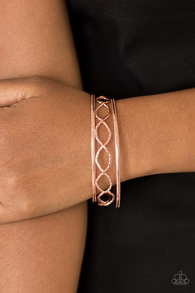 Paparazzi Metal Manic - Copper Bracelet