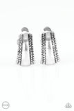 Paparazzi Bells Ringing - Silver Clip-On Earrings