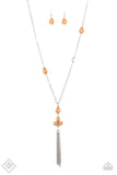 Paparazzi Eden Dew - Orange Necklace