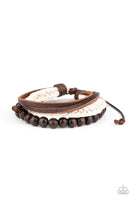 Paparazzi Wildly Wrangler - Brown Urban Bracelet