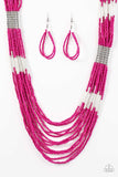 Paparazzi Let It BEAD - Pink Necklace