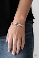 Paparazzi Faster Than FLIGHT - Orange Bracelet