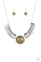 Paparazzi Egyptian Spell - Green Necklace