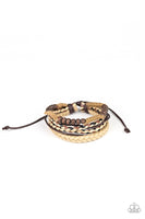 Paparazzi Woodland Wayfarer - Brown Bracelet