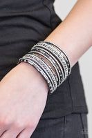 Paparazzi Wham Bam Glam - Silver Wrap Bracelet