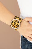 Paparazzi Asking FUR Trouble - Yellow Wrap Bracelet