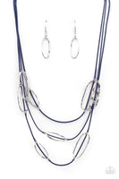 Paparazzi Check Your CORD-inates - Blue Necklace