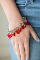 Paparazzi I Want To SEA The World & Seashore Sailing - Red Necklace & Bracelet Set