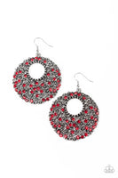 Paparazzi Starry Showcase - Red Earrings