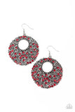 Paparazzi Starry Showcase - Red Earrings