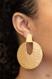 Paparazzi Bold Intentions - Gold Earrings