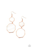 Paparazzi Vacation Glow - Copper Earrings