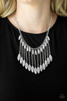 Paparazzi Venturous Vibes - Silver Necklace