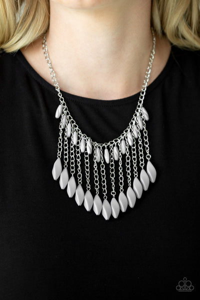 Paparazzi Venturous Vibes - Silver Necklace