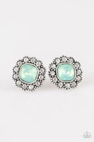 Paparazzi Little Lady - Green Post Earrings