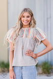 Paparazzi Floral Frill - Orange Earrings