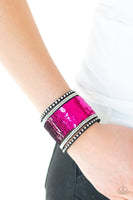 Paparazzi MERMAIDS Have More Fun - Pink/Silver Wrap Bracelet