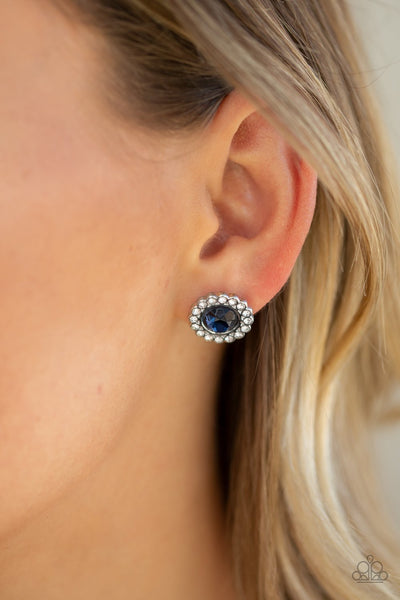 Paparazzi Floral Glow - Blue Post Earrings