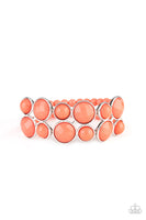 Paparazzi Confection Connection - Orange Bracelet