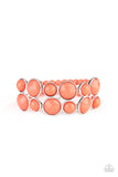 Paparazzi Confection Connection - Orange Bracelet