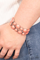 Paparazzi Confection Connection - Orange Bracelet