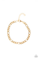 Paparazzi Roll Call - Gold Men's Bracelet