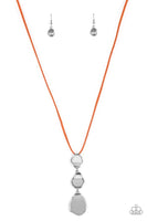 Paparazzi Embrace The Journey - Orange Necklace