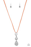 Paparazzi Embrace The Journey - Orange Necklace