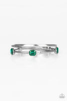 Paparazzi City Slicker Sleek - Green Bracelet