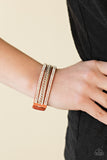 Paparazzi Unstoppable - Orange Wrap Bracelet