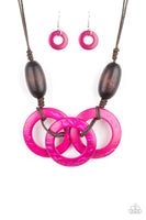 Paparazzi Bahama Drama - Pink Necklace