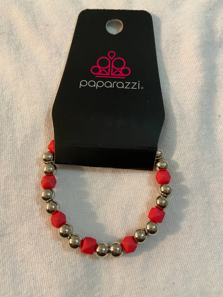 Paparazzi Starlet Shimmer Red Bracelet