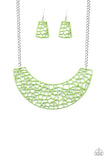 Paparazzi Powerful Prowl - Green Necklace