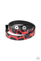 Paparazzi All GRRirl - Red Wrap Bracelet