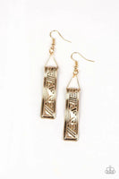 Paparazzi Ancient Artifacts - Gold Earrings