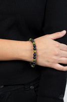 Paparazzi Molten Mogul - Green Urban Bracelet