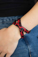 Paparazzi All GRRirl - Red Wrap Bracelet