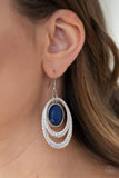 Paparazzi Seaside Spinster - Blue Earrings