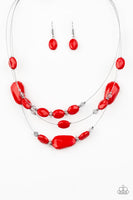 Paparazzi Radiant Reflections - Red Necklace