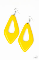 Paparazzi A SHORE Bet - Yellow Earrings