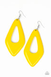 Paparazzi A SHORE Bet - Yellow Earrings